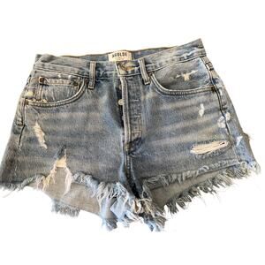 Agolde Size 24 Parker Vintage Cut-Off Button Fly Shorts Retail $158